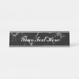 Placa De Mesa Mármore elegante style4 - preto e branco