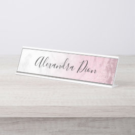 Placa De Mesa Mármore-reluzente rosa-rosa-rosa-Elegante