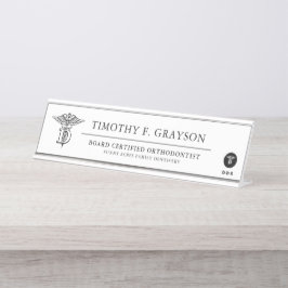 Placa De Mesa Medicina dental personalizada