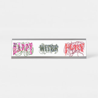 Placa De Mesa Medo Dela x 3