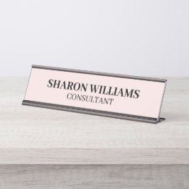 Placa De Mesa Mesa Mínima Cor-de-rosa com Blush Profissional Ele