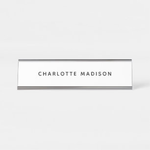 Placa De Mesa Minimalista Elegante Clássico Profissional Simples