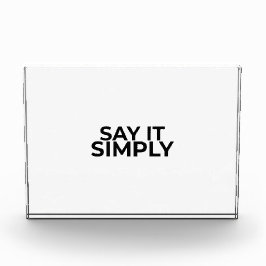 Placa de mesa minimalista moderna diga de forma si