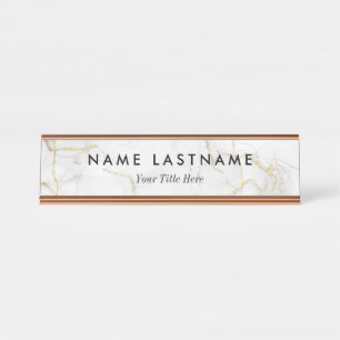 Placa De Mesa Mínimo de Cinzas brancas personalizadas