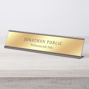 Placa De Mesa Modelo Personalizado de Design Elegente Moderno e