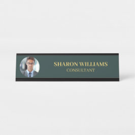 Placa De Mesa Modern Minimalist Green Professional Custom Photo