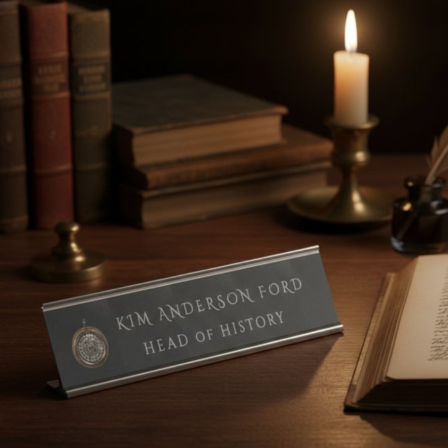 Placa De Mesa Modern Professional Elegant Matte Black Obsidian (Criador carregado)