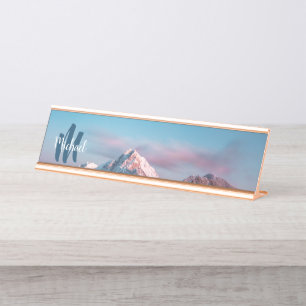 Placa De Mesa Monograma mágico do céu da montanha Storžič Eslovê