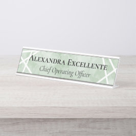 Placa De Mesa Mulheres Personalizadas Geométricas Modernas em Aq