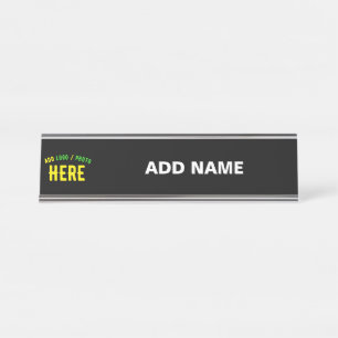 PLACA DE MESA NA MODA MODERNO PERSONALIZÁVEL NEGRO VERIFICADO CO