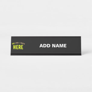 PLACA DE MESA NA MODA MODERNO PERSONALIZÁVEL NEGRO VERIFICADO CO