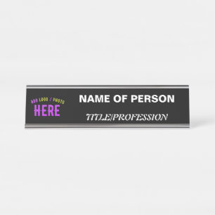 PLACA DE MESA NA MODA MODERNO PERSONALIZÁVEL NEGRO VERIFICADO CO