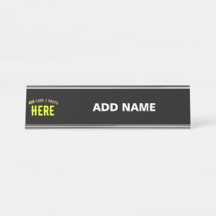 PLACA DE MESA NA MODA MODERNO PERSONALIZÁVEL NEGRO VERIFICADO CO