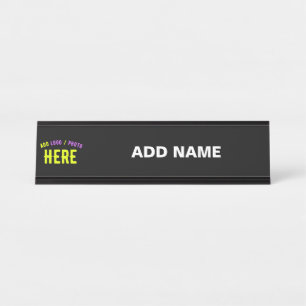 PLACA DE MESA NA MODA MODERNO PERSONALIZÁVEL NEGRO VERIFICADO CO