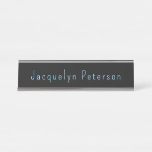 Placa De Mesa Negra Negra Negra Mínima Elegante Moderna