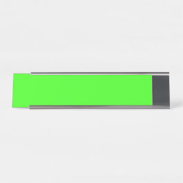 Placa De Mesa Neon Green Modern Desk Name Plate – Customizable
