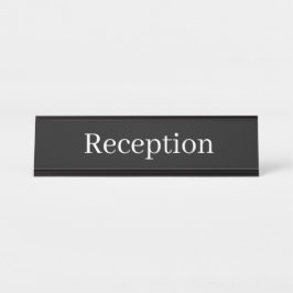 Placa De Mesa Nome da Recepção