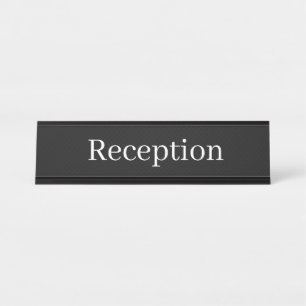 Placa De Mesa Nome da Recepção