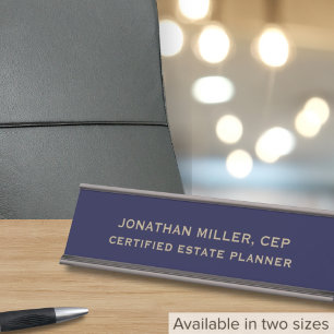 Placa De Mesa Nome Personalizado Clássico Título Nome do Funcion