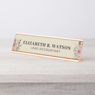 Placa De Mesa Nome Personalizado da Mesa Placa Sinal Falso Perso