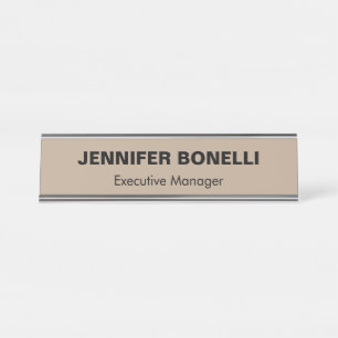 Placa De Mesa Nome personalizado minimalista da tendência