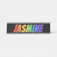 Nome próprio "JASMINE": Coloração do Arco-Íris Div
