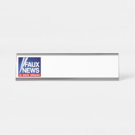 Placa De Mesa Notícias Falsas