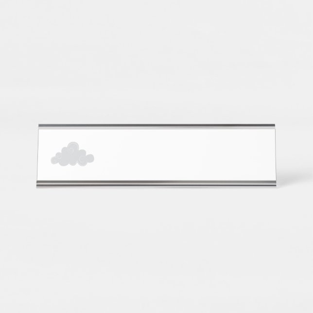 Placa De Mesa Nuvem Fluffy (Frente)
