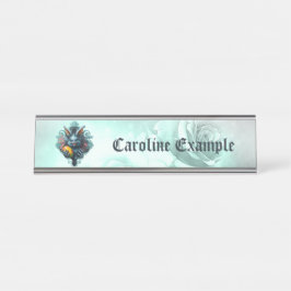 Placa De Mesa O coelho Páscoa assustador,