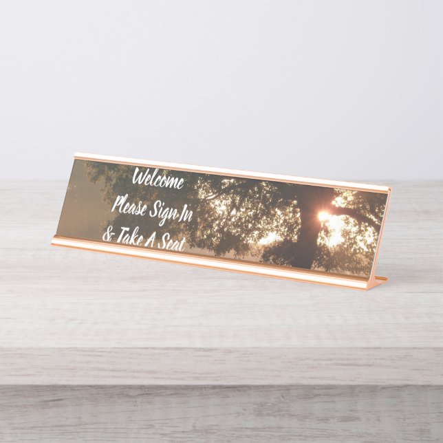 Placa De Mesa O destino dos destinos do design do nome da árvore (Frente)