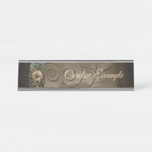 Placa De Mesa O misterioso movimento steampunk.