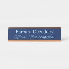 Placa De Mesa Official Office Scapegoat Dark Navy