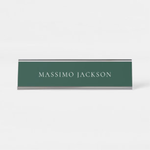 Placa De Mesa Olhar estético moderno simples minimalista verde e