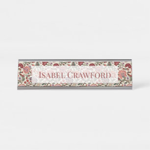 Placa De Mesa Padrão Floral Paisley Botânico Vintage – Ornamenta