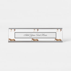 Placa De Mesa Paint Horse Equestrian Watercolor Americano