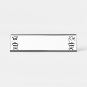 Placa De Mesa Panda Kids