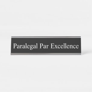 Placa De Mesa Paralegal por excelência,
