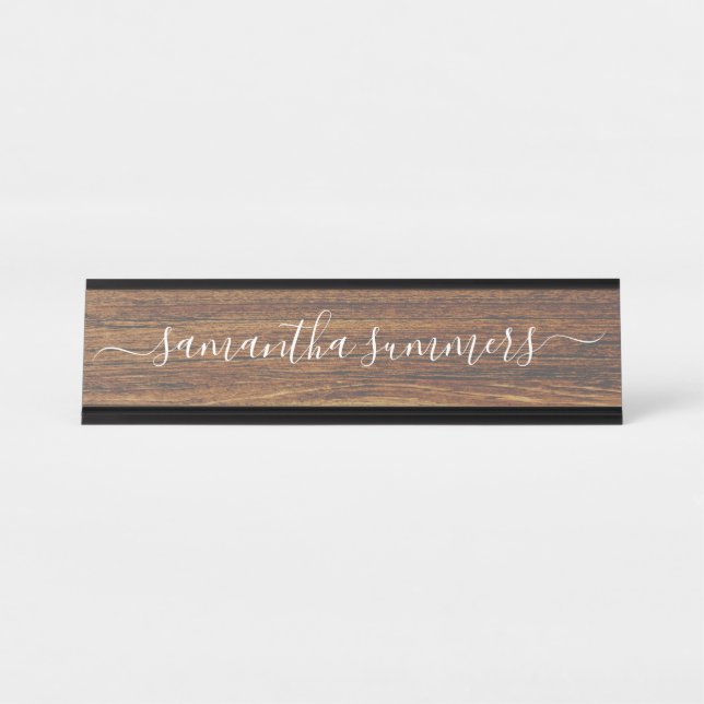 Placa De Mesa Personalizado à Mão (Frente)