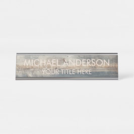 Placa De Mesa Personalizado de Madeira Rústica