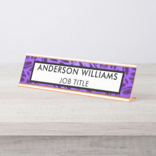 Placa De Mesa Personalizado para Funcionário do Escritório Moder