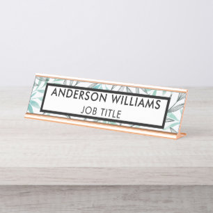 Placa De Mesa Personalizado para Funcionário do Escritório Moder