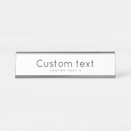 Placa De Mesa Personalizar 2" x 8"