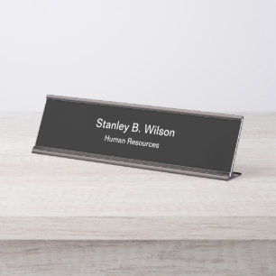 Placa De Mesa Pessoal de escritório dos recursos humanos
