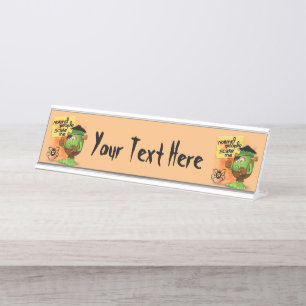 Placa De Mesa 'Pessoas normais me assustam' Humorista Frankenste