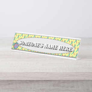 Placa De Mesa Pink-Teal Standard Ribbon by Kenneth Yoncich