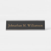 Placa conhecida personalizada da mesa feita sob