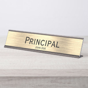 Placa De Mesa Placa de Nome do Principal Desk