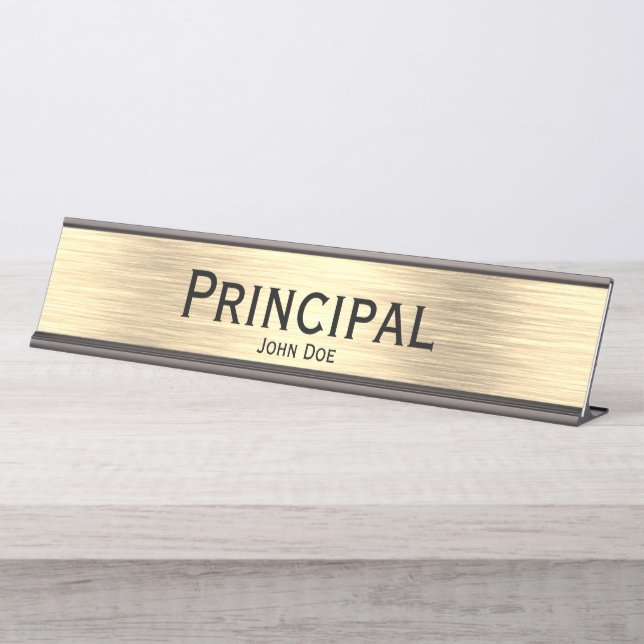 Placa De Mesa Placa de Nome do Principal Desk (Frente)