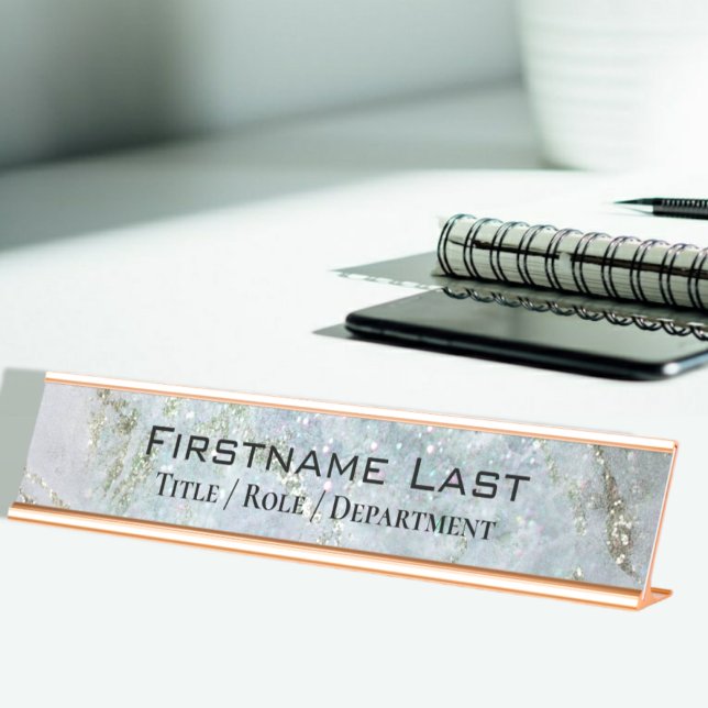 Placa De Mesa Porta de nome personalizada de empacotador de bril (Criador carregado)