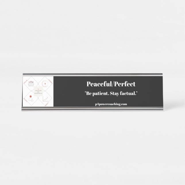 Placa de Mesa Prata Pacífica/Perfeita (Frente)
